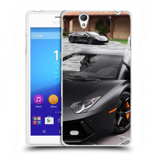 Дизайнерский пластиковый чехол для Sony Xperia C4 Lamborghini