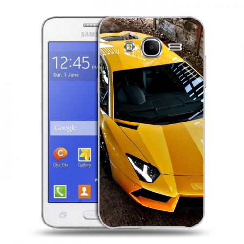 Дизайнерский силиконовый чехол для Samsung Galaxy J7 Lamborghini