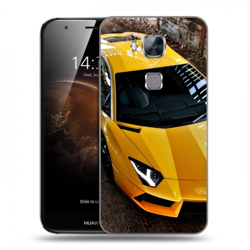 Дизайнерский пластиковый чехол для Huawei G8 Lamborghini