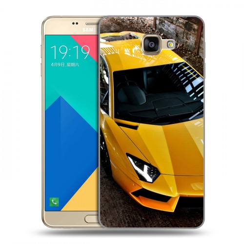 Дизайнерский силиконовый чехол для Samsung Galaxy A9 Lamborghini