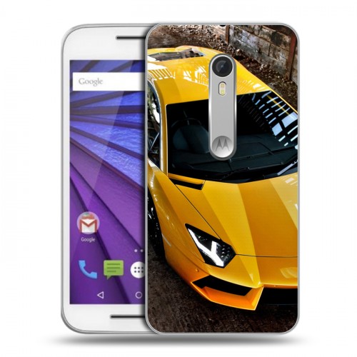 Дизайнерский пластиковый чехол для Lenovo Moto G Lamborghini