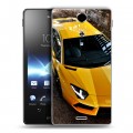 Дизайнерский пластиковый чехол для Sony Xperia TX Lamborghini