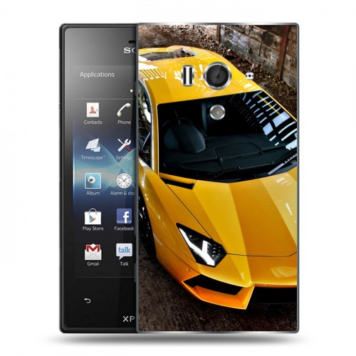 Дизайнерский пластиковый чехол для Sony Xperia acro S Lamborghini