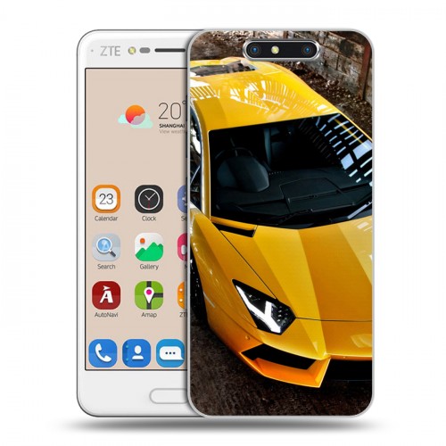 Дизайнерский пластиковый чехол для ZTE Blade V8 Lamborghini