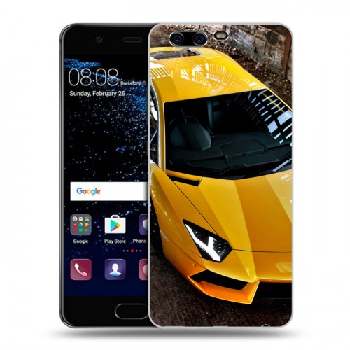 Дизайнерский пластиковый чехол для Huawei P10 Lamborghini