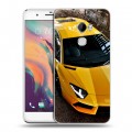 Дизайнерский пластиковый чехол для HTC One X10 Lamborghini