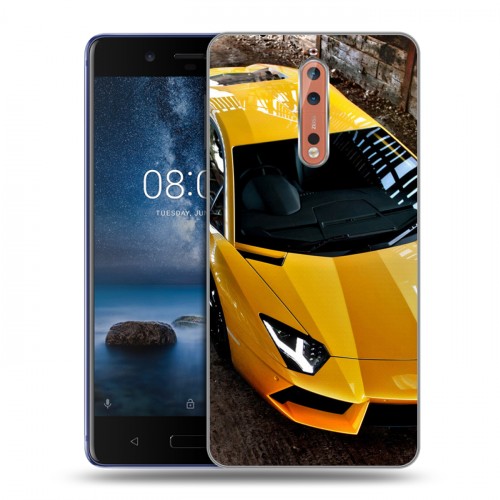 Дизайнерский пластиковый чехол для Nokia 8 Lamborghini