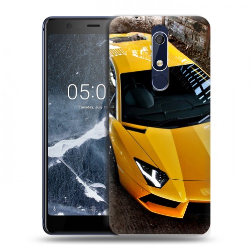 Дизайнерский пластиковый чехол для Nokia 5.1 Lamborghini