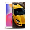 Дизайнерский пластиковый чехол для Xiaomi RedMi 6A Lamborghini