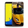 Дизайнерский пластиковый чехол для Samsung Galaxy J6 Lamborghini