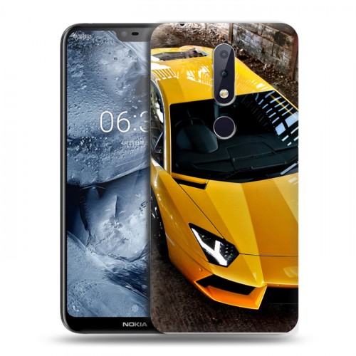 Дизайнерский пластиковый чехол для Nokia 6.1 Plus Lamborghini