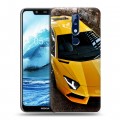 Дизайнерский пластиковый чехол для Nokia 5.1 Plus Lamborghini