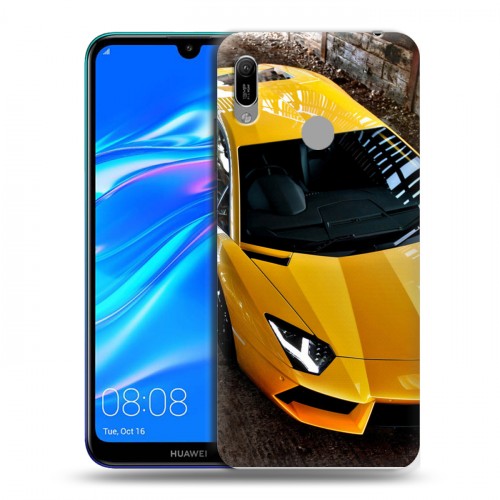 Дизайнерский пластиковый чехол для Huawei Y6 (2019) Lamborghini