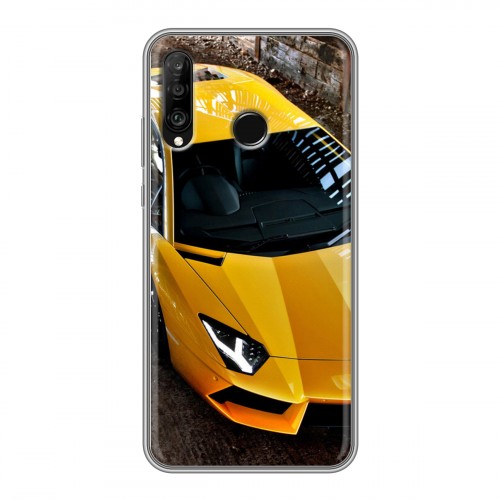 Дизайнерский силиконовый чехол для Huawei P30 Lite Lamborghini