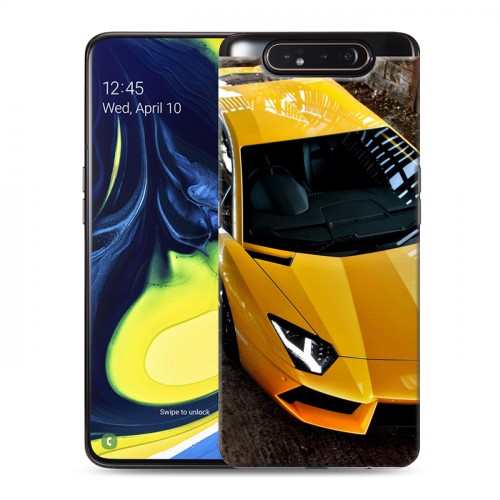 Дизайнерский пластиковый чехол для Samsung Galaxy A80 Lamborghini