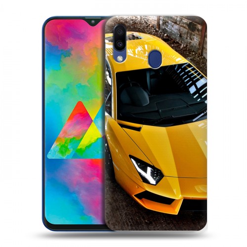 Дизайнерский силиконовый чехол для Samsung Galaxy M20 Lamborghini