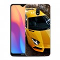 Дизайнерский силиконовый с усиленными углами чехол для Xiaomi RedMi 8A Lamborghini