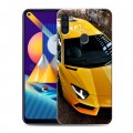 Дизайнерский пластиковый чехол для Samsung Galaxy M11 Lamborghini