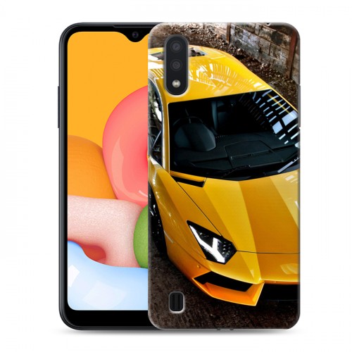 Дизайнерский силиконовый чехол для Samsung Galaxy M01 Lamborghini