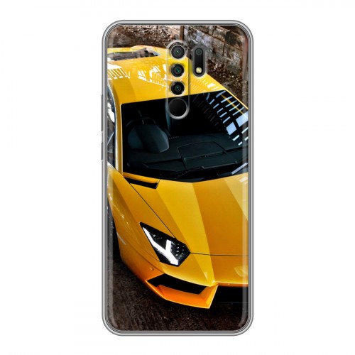 Дизайнерский пластиковый чехол для Xiaomi RedMi 9 Lamborghini