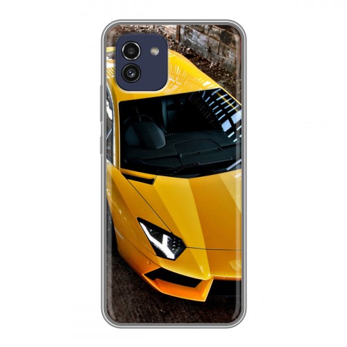 Дизайнерский силиконовый чехол для Samsung Galaxy A03 Lamborghini