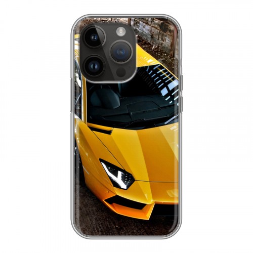 Дизайнерский силиконовый чехол для Iphone 14 Pro Lamborghini