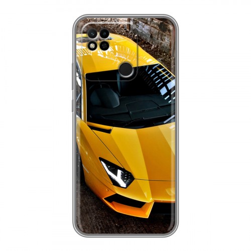 Дизайнерский силиконовый чехол для Xiaomi Redmi 10A Lamborghini