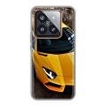 Дизайнерский силиконовый чехол для Xiaomi 14 Pro Lamborghini