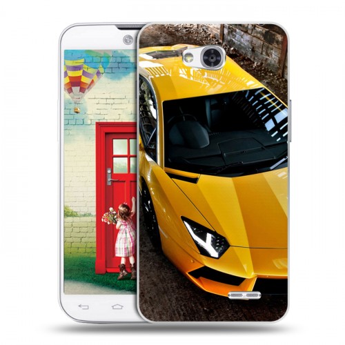 Дизайнерский пластиковый чехол для LG L80 Lamborghini