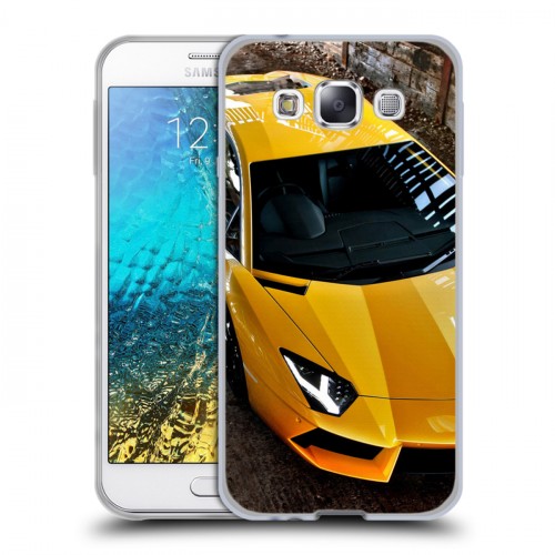 Дизайнерский пластиковый чехол для Samsung Galaxy E5 Lamborghini