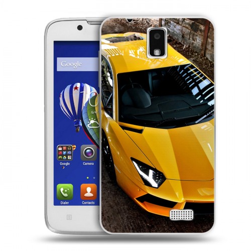 Дизайнерский пластиковый чехол для Lenovo A328 Lamborghini