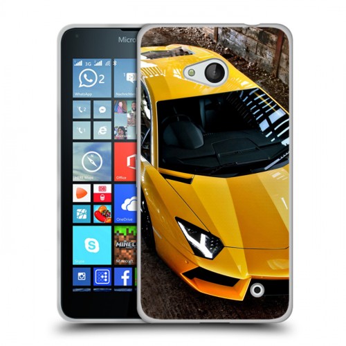 Дизайнерский пластиковый чехол для Microsoft Lumia 640 Lamborghini