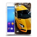 Дизайнерский пластиковый чехол для Sony Xperia C4 Lamborghini