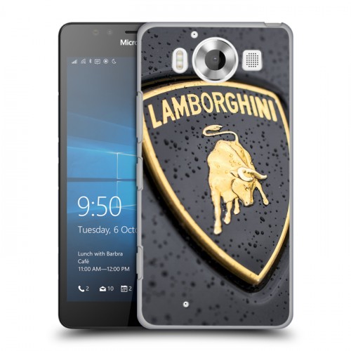 Дизайнерский пластиковый чехол для Microsoft Lumia 950 Lamborghini