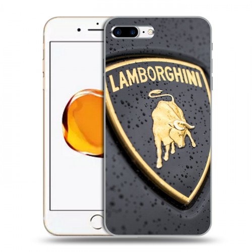 Дизайнерский пластиковый чехол для Iphone 7 Plus / 8 Plus Lamborghini