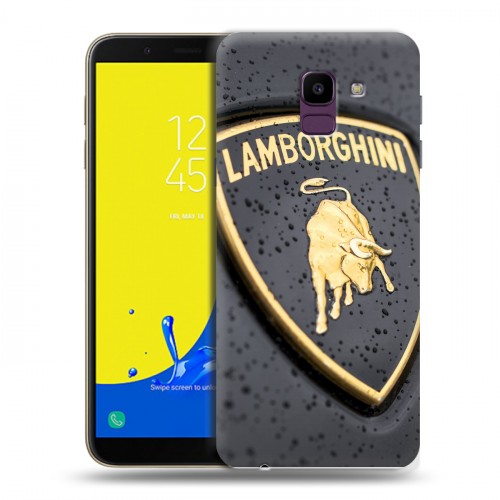 Дизайнерский пластиковый чехол для Samsung Galaxy J6 Lamborghini