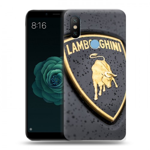 Дизайнерский силиконовый чехол для Xiaomi Mi A2 Lamborghini