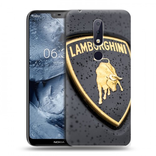 Дизайнерский пластиковый чехол для Nokia 6.1 Plus Lamborghini