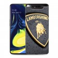 Дизайнерский пластиковый чехол для Samsung Galaxy A80 Lamborghini