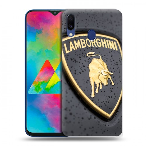 Дизайнерский пластиковый чехол для Samsung Galaxy M20 Lamborghini