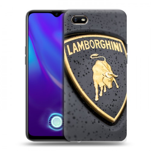 Дизайнерский силиконовый с усиленными углами чехол для OPPO A1k Lamborghini