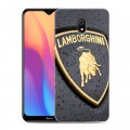 Дизайнерский силиконовый с усиленными углами чехол для Xiaomi RedMi 8A Lamborghini