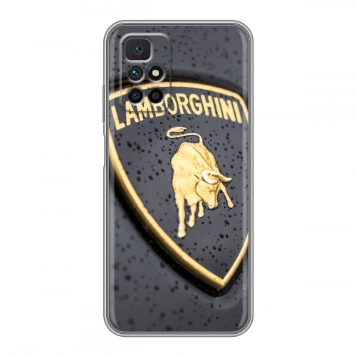 Дизайнерский пластиковый чехол для Xiaomi Redmi 10 Lamborghini