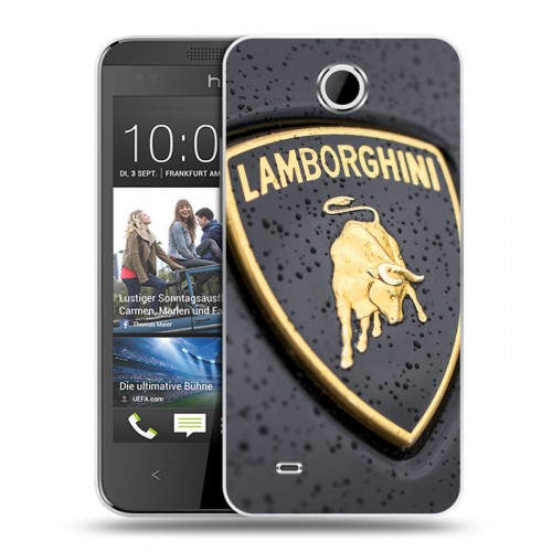 Дизайнерский пластиковый чехол для HTC Desire 300 Lamborghini