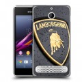 Дизайнерский силиконовый чехол для Sony Xperia E1 Lamborghini