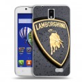 Дизайнерский пластиковый чехол для Lenovo A328 Lamborghini