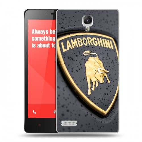 Дизайнерский пластиковый чехол для Xiaomi RedMi Note Lamborghini