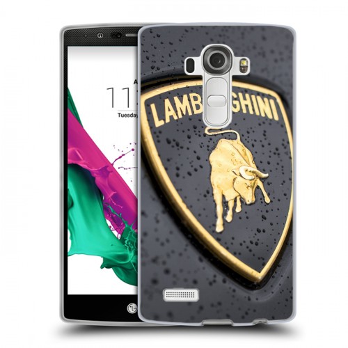 Дизайнерский пластиковый чехол для LG G4 Lamborghini