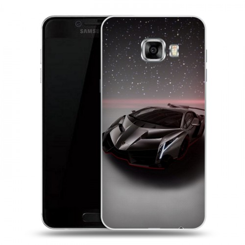 Дизайнерский пластиковый чехол для Samsung Galaxy C5 Lamborghini