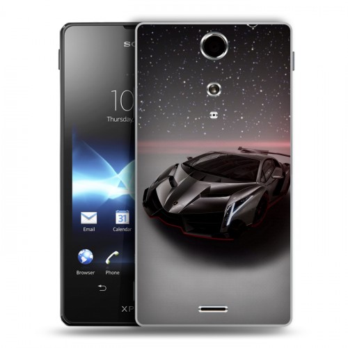 Дизайнерский пластиковый чехол для Sony Xperia TX Lamborghini